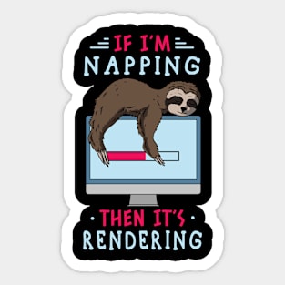 Funny Rendering Saying Editor Filmmaking Art For Animators Sticker